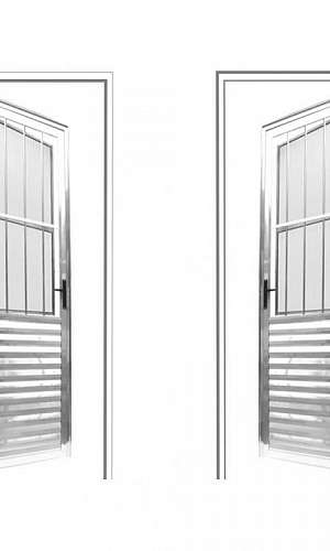 Porta Social de Alumínio Porta Social de Alumínio